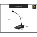 AUDAC Digital Paging Microphone for 8 Zones