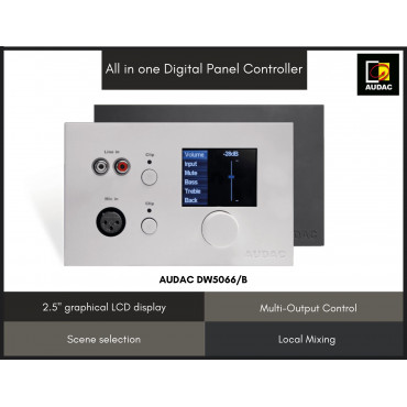 AUDAC All In One Digital Wall Panel Controller for M2 / R2