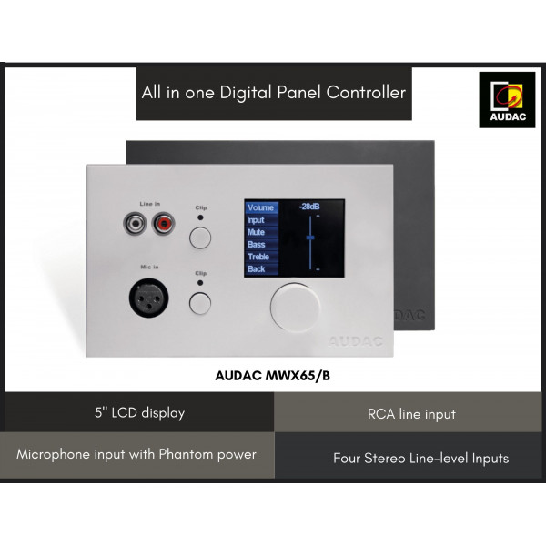 AUDAC All in one Digital Panel controller for MTX Processor