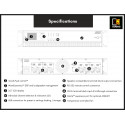  AUDAC WaveDynamics™ Quad Channel Class D Power Amplifier 