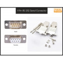 9 Pin RS 232 Serial Connector with Metal Alloy Casing