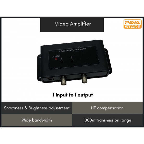 1 in 1 out Composite Video Amplifier, RCA connector