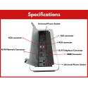 Multifunctional Office Desktop Hidden Cable Cubby