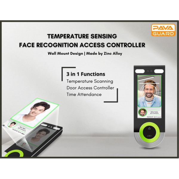 PAVAGUARD FC-8350T Temperature Screening Face Recognition Access Controller & Time Attendance