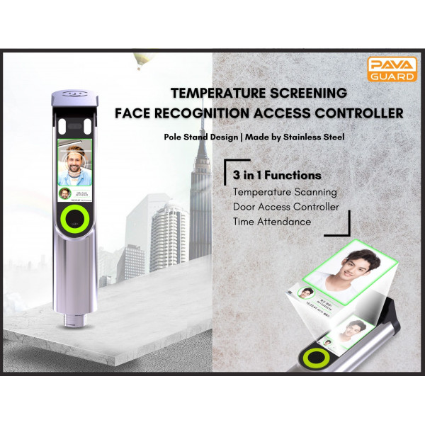 PAVAGUARD FC-8650T Temperature Screening Face Recognition Access Controller & Time Attendance