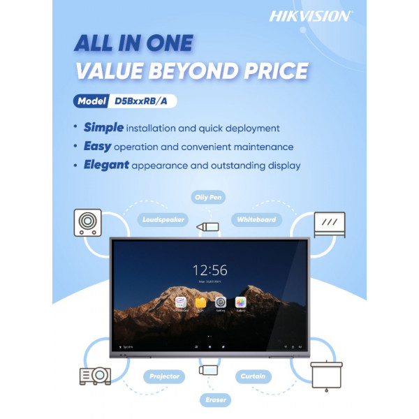 HIKVISION 55"/65"/75"/86" 4K Interactive Display 【Pre-Order】