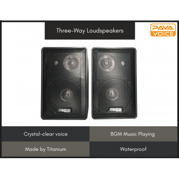 Compact Titanium Three-Way Loudspeakers