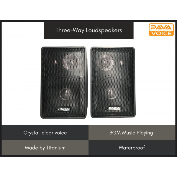 Compact Titanium Three-Way Loudspeakers
