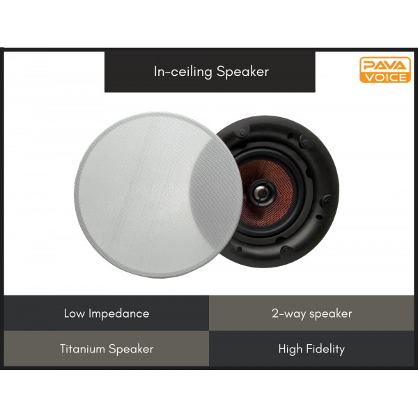 6.5" 2 way Hi-Fi Ceiling Coaxial Speaker