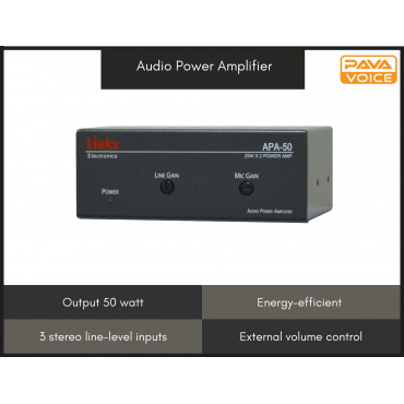 Mini 25W + 25W Dual Channel Audio Power Amplifier
